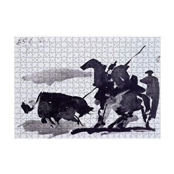 Cakapuzzle Bullfight Scene 1960 by Pablo Picasso 120 Parça Ahşap Puzzle