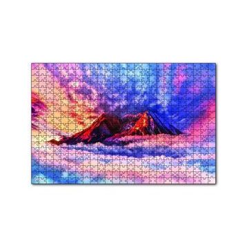 Cakapuzzle Bulutlar Arasındaki Dağ 120 Parça Ahşap Puzzle