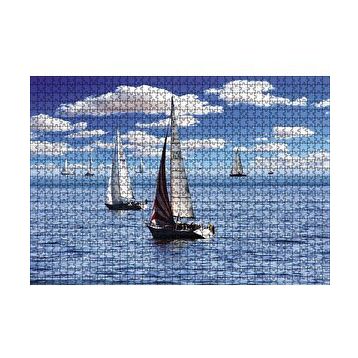 Cakapuzzle Bulutlar ve Yelkenliler 120 Parça Ahşap Puzzle