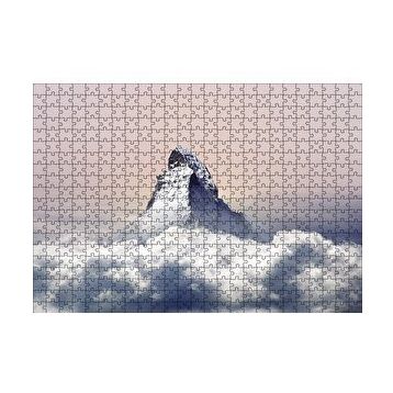 Cakapuzzle Bulutların Üstündeki Dağ Zirvesi 120 Parça Ahşap Puzzle