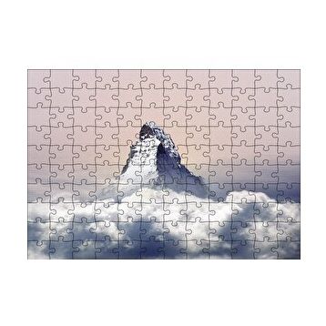 Cakapuzzle Bulutların Üstündeki Dağ Zirvesi 120 Parça Ahşap Puzzle