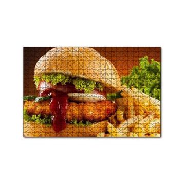 Cakapuzzle Burger Patates Kızartması ve Ketçap Puzzle