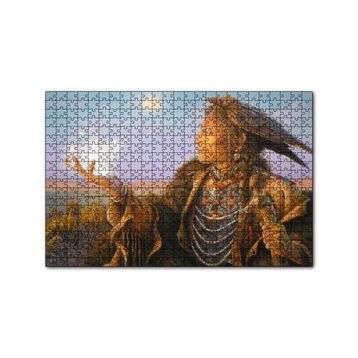 Cakapuzzle Büyücü Kızılderili Görseli 120 Parça Ahşap Puzzle