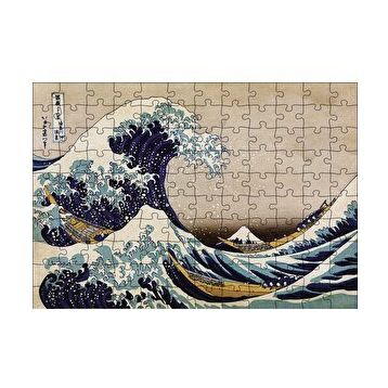 Cakapuzzle Buyuk Dalga Katsushika Hokusai 120 Parça Ahşap Puzzle