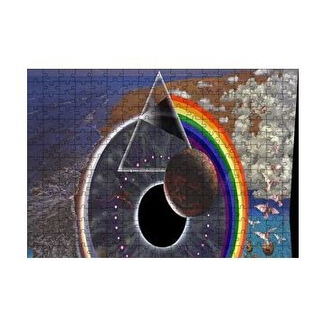 Cakapuzzle Büyük Göz ve Sürreal Objeler 120 Parça Ahşap Puzzle