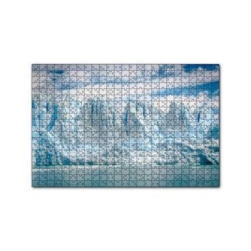 Cakapuzzle Buz Denizi Buzullar ve Bulutlu Gökyüzü 120 Parça Ahşap Puzzle