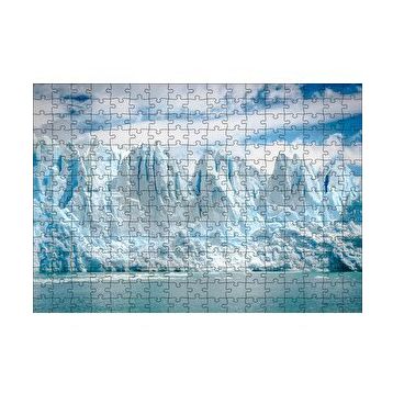 Cakapuzzle Buz Denizi Buzullar ve Bulutlu Gökyüzü 120 Parça Ahşap Puzzle