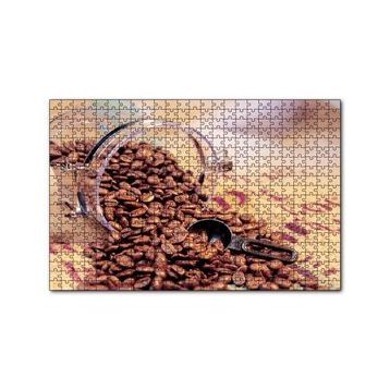 Cakapuzzle Cam Kavanoz Kahve Çekirdekleri Çuval Zemin 120 Parça Ahşap Puzzle