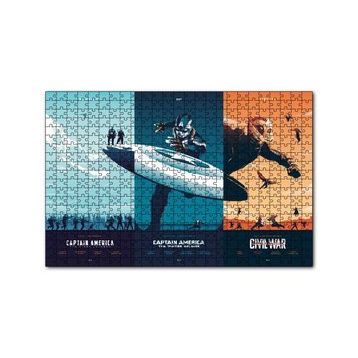 Cakapuzzle Captain America Üçlemesi 120 Parça Ahşap Puzzle