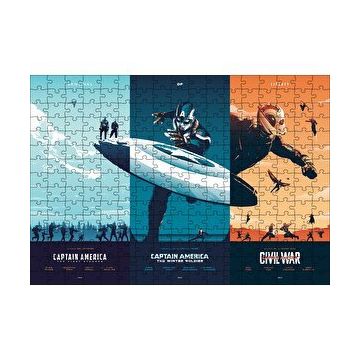 Cakapuzzle Captain America Üçlemesi 120 Parça Ahşap Puzzle