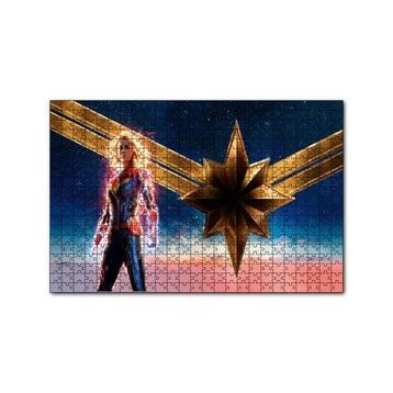 Cakapuzzle Captain Marvel Brie Larson 120 Parça Ahşap Puzzle