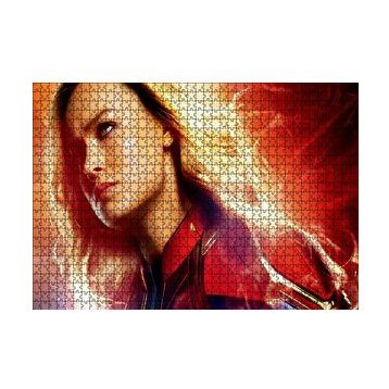 Cakapuzzle Captain Marvel Brie Larson 120 Parça Ahşap Puzzle