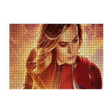 Cakapuzzle Captain Marvel Brie Larson 2 120 Parça Ahşap Puzzle