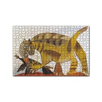 Cakapuzzle Cat Catching a Bird 1939 by Pablo Picasso 120 Parça Ahşap Puzzle