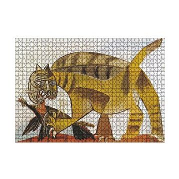 Cakapuzzle Cat Catching a Bird 1939 by Pablo Picasso 120 Parça Ahşap Puzzle