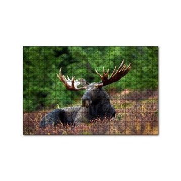 Cakapuzzle Çayırda Dinlenen Sığın Mus 120 Parça Ahşap Puzzle