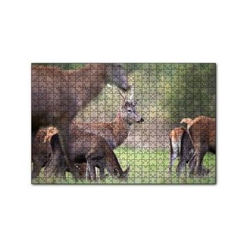 Cakapuzzle Çayırda Otlayan Geyikler 120 Parça Ahşap Puzzle