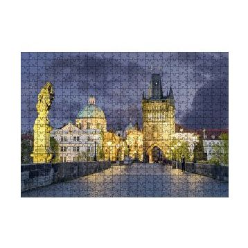 Cakapuzzle Çekya Prag Karl Köprüsü 120 Parça Ahşap Puzzle