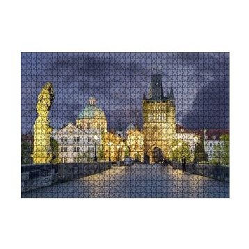 Cakapuzzle Çekya Prag Karl Köprüsü 120 Parça Ahşap Puzzle