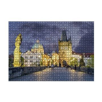 Cakapuzzle Çekya Prag Karl Köprüsü 120 Parça Ahşap Puzzle