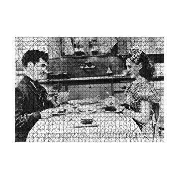 Cakapuzzle Chaplin ve Goddard Modern Zamanlarda 120 Parça Ahşap Puzzle