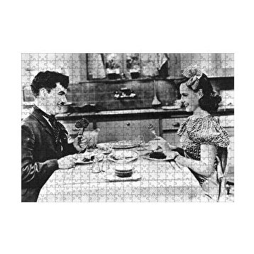 Cakapuzzle Chaplin ve Goddard Modern Zamanlarda 120 Parça Ahşap Puzzle