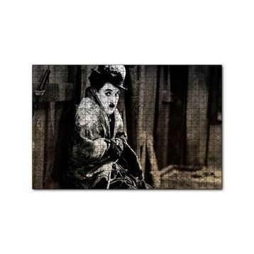 Cakapuzzle Charlie Chaplin Altına Hücum Film Görseli 120 Parça Ahşap Puzzle
