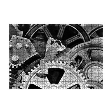 Cakapuzzle Charlie Chaplin İşçi Çarklar Modern Zamanlar 120 Parça Ahşap Puzzle