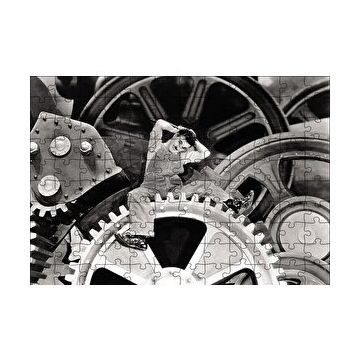 Cakapuzzle Charlie Chaplin Modern Zaman 120 Parça Ahşap Puzzle