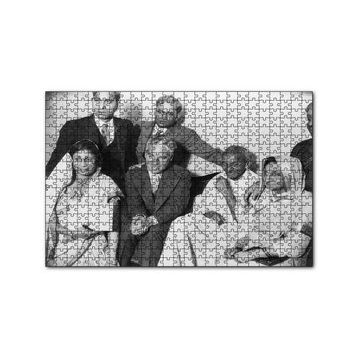 Cakapuzzle Charlie Chaplin ve Gandhi 120 Parça Ahşap Puzzle
