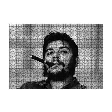 Cakapuzzle Che Guevara ve Purosu SB 120 Parça Ahşap Puzzle