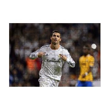 Cakapuzzle Christiano Ronaldo Real Madrid Gol Sevinci 120 Parça Ahşap Puzzle
