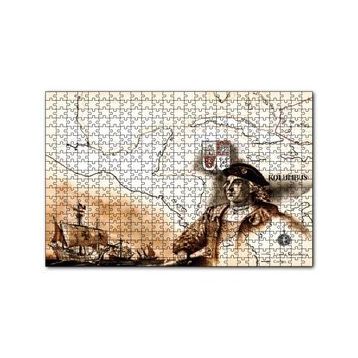 Cakapuzzle Christopher Columbus Harita Ve Gemiler 120 Parça Ahşap Puzzle
