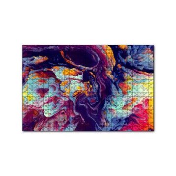 Cakapuzzle Çiçek Deseni Kamp Ateşi Görseli 120 Parça Ahşap Puzzle