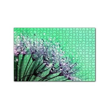 Cakapuzzle Çiçekler Üzerinde Çiy Damlaları 120 Parça Ahşap Puzzle