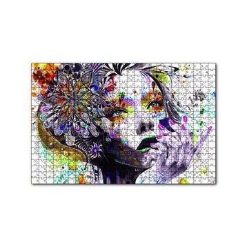 Cakapuzzle Çiçekli Kadın 120 Parça Ahşap Puzzle