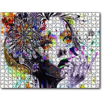 Cakapuzzle Çiçekli Kadın 120 Parça Ahşap Puzzle