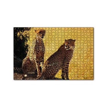 Cakapuzzle Çift Leopar 120 Parça Ahşap Puzzle