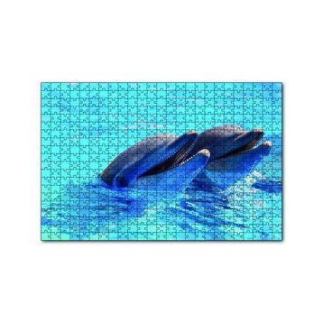 Cakapuzzle Çift Yunuslar 120 Parça Ahşap Puzzle