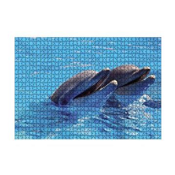 Cakapuzzle Çift Yunuslar 120 Parça Ahşap Puzzle