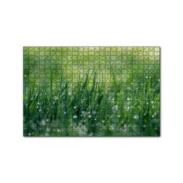 Cakapuzzle Çimenler ve Su Damlaları 120 Parça Ahşap Puzzle