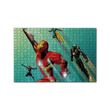 Cakapuzzle Civil War Iron Man Rising Mdf 120 Parça Puzzle