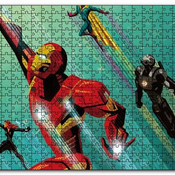 Cakapuzzle Civil War Iron Man Rising Mdf 120 Parça Puzzle