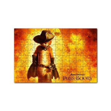 Cakapuzzle Çizmeli Kedi Animasyon Görsel 120 Parça Ahşap Puzzle