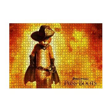 Cakapuzzle Çizmeli Kedi Animasyon Görsel 120 Parça Ahşap Puzzle
