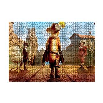 Cakapuzzle Çizmeli Kedi Dreamworks Animasyon 120 Parça Ahşap Puzzle