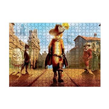 Cakapuzzle Çizmeli Kedi Dreamworks Animasyon 120 Parça Ahşap Puzzle