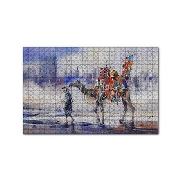 Cakapuzzle Clifton Sahilinde Deveyle Sahibi 120 Parça Ahşap Puzzle