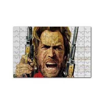 Cakapuzzle Clint Eastwood Angry 120 Parça Ahşap Puzzle