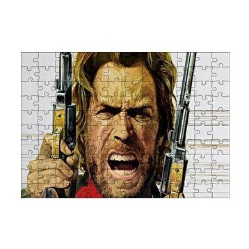 Cakapuzzle Clint Eastwood Angry 120 Parça Ahşap Puzzle